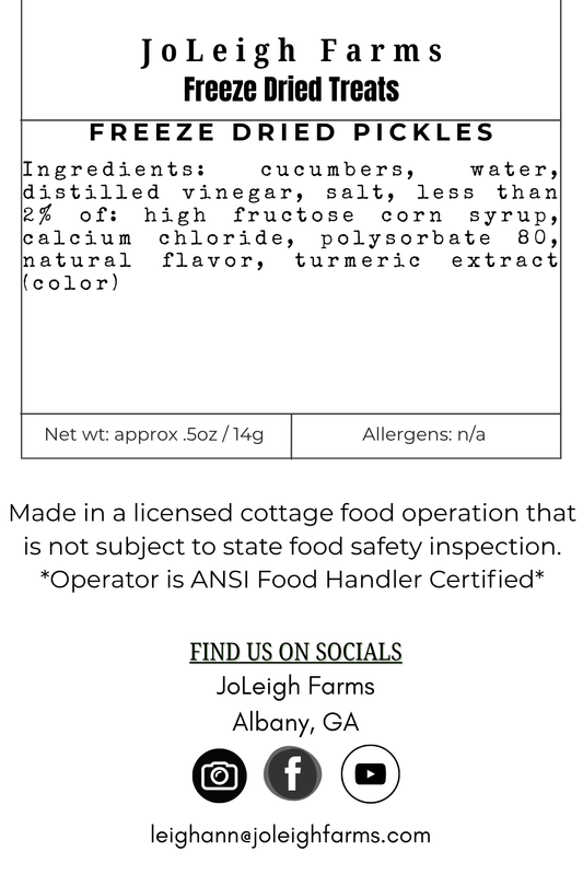 Freeze Dried Pickles